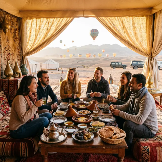 Marrakech balloon ride berber breakfast